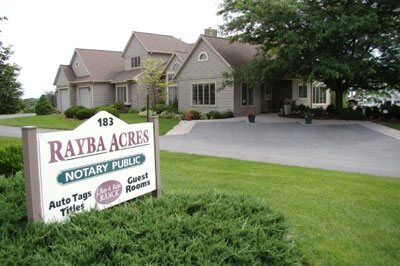 Rayba Acres sign